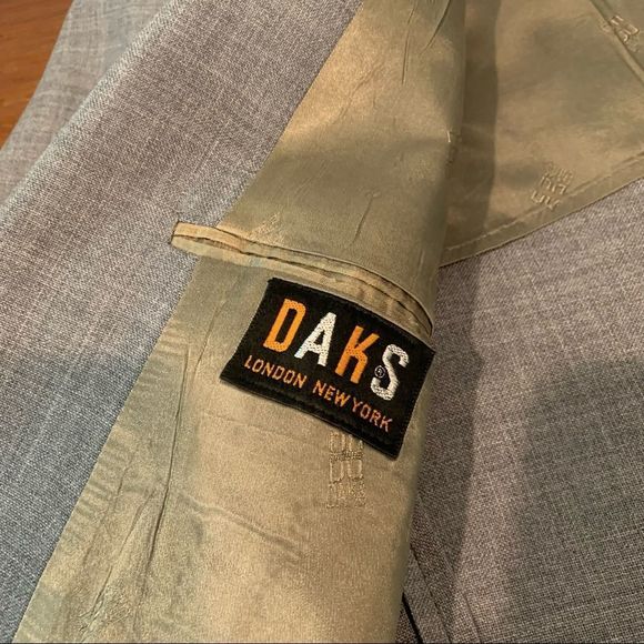 DAKS Grey Sports Jacket Blazer Size 42 - Picture 8 of 8